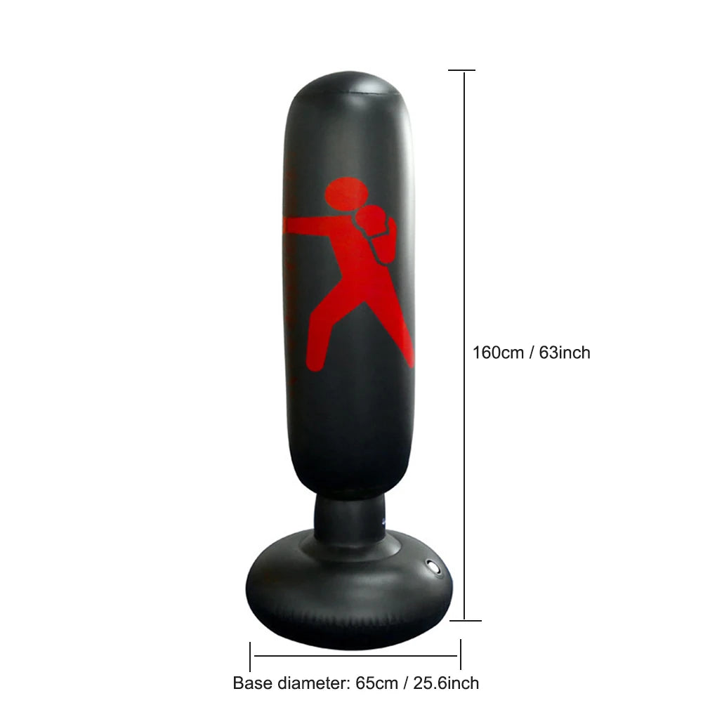 Inflatable Punching Boxing Bag Fitness Training Boxing Sack PVC Sports Fight Column  Kids Boxing Fight Pressure Sandbag