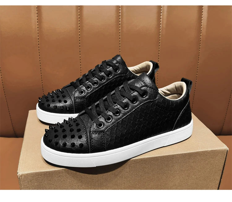 Comfortable Breathable Studded Sneakers for Men Women Casual Sports Shoes Fashion Lightweight Walking Shoes