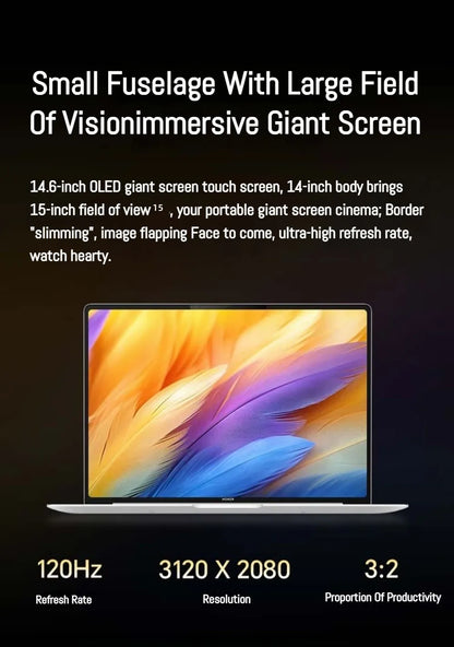 HONOR MagicBook Pro 14 Laptop Intel Core Ultra 5 225H 32GB 1TB 14.6" Inch 3.1K 120Hz Gamer Computer PC Notebook Ultrabook