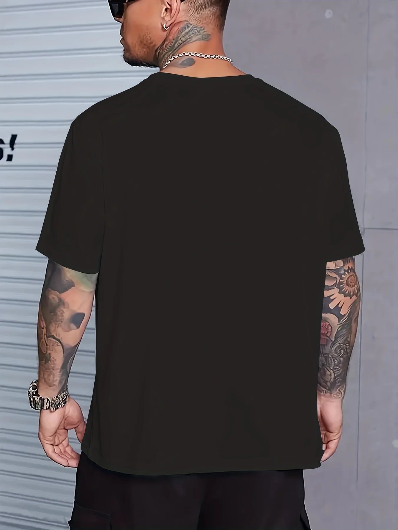 2024 New Men's T-shirt Checked Printed Oversized Loose Men's Top Holiday Casual Clothing Running Short-sleeved T-shirts