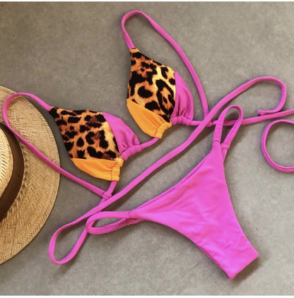 Women's Printed Bikini Beach Holiday Trio