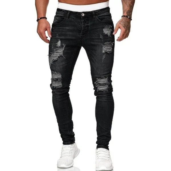 Stretch Slim Baggy Jeans