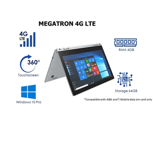 14.1 NCH Notebook Ultrabook 4GB RAM 6GB ROM Touch Screen 360° Laptop PC Windows 10 Pro  Intel Pentium 4G LTE 1920 x 1080 IPS