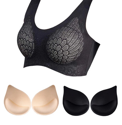 Chest Enhancers Bra Foam Insert Chest Cup Intimates Accessories Sponge Bra Pads Swimsuit Breast Push Up Bra Padding