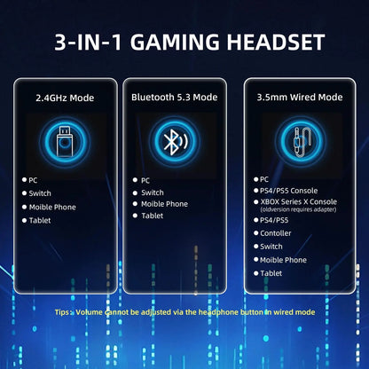 MAMBASNAKE×Attack Shark L80PRO Gaming Headset, Lightweight Over-Ear Gaming Headphones