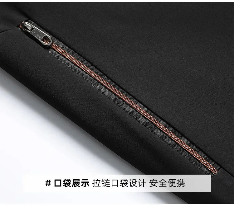 Smart Casual Men's Suit Jacket High Quality Outwear Coats Men Casual Waterproof Jackets Spring Autumn Solid Color Business Coat