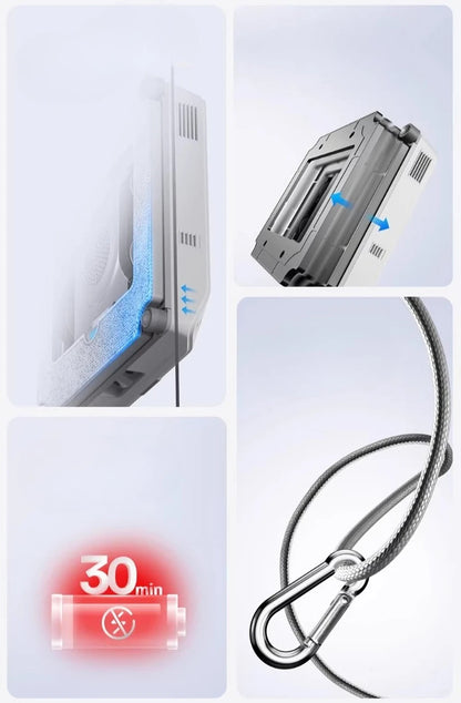 2026 New ECOVACS smart Robot for washing windows WINBOT  MINI2 Window Cleaning Robot 8000Pa Glass Vacuum Cleaner 100-240V