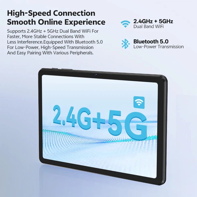 SVITOO Android 16 Tablet 2025 10.1 Inch Unisoc T7250 20GB RAM 128GB ROM 6 Hours Battery WiFi 5 GPS With Keyboard Mouse Case