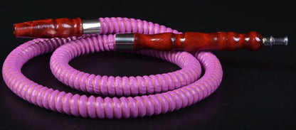 1M Leather Shisha Pipe Hookah Hose Wood Mouth Tip Shisha Pipe Hookah Hose Sheesha Narguile Chicha Water Pipes Shisha Hookah Hose