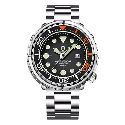 2026 new fashionable men's watch, top brand, waterproof, luminescent, date and clock, sports watch, men's quartz wristwatch