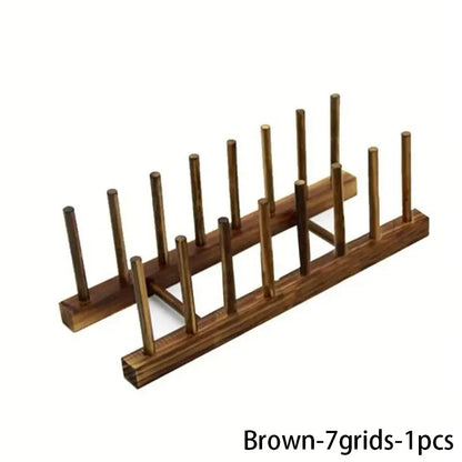 Kitchen Storage Organization Multi Functional Storage Rack Tableware Drainboard Woodiness Dish Drying Rack Kitchens Accessories