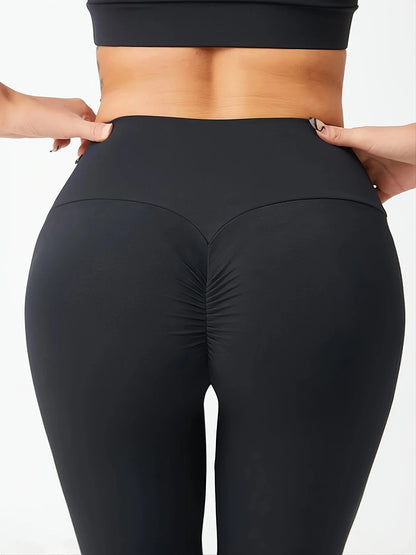 Peach Hip Naked Feel Elastic Sports Leggings