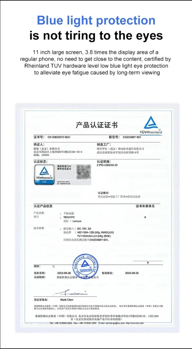 LenovoLenovo XiaoxinPad 2024  Storage Qualcomm Snapdragon 685 Octa-core ProcessorVersion 8MP 11-inch WiFi