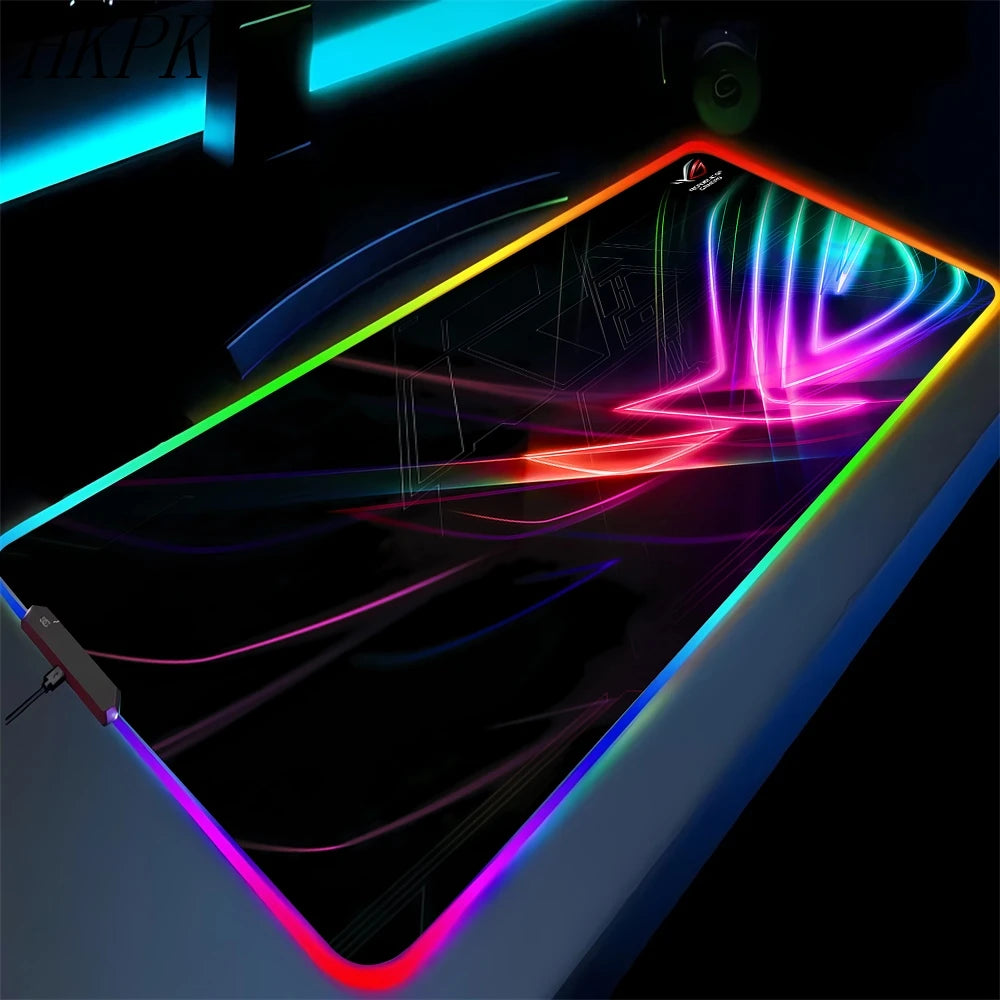 Black Mouse Pad, Gaming Mouse Pad, Anime Gaming Pad, Gaming Rug, Computer XXL Cute Mouse Pad, Large Gaming Keyboard Rug.