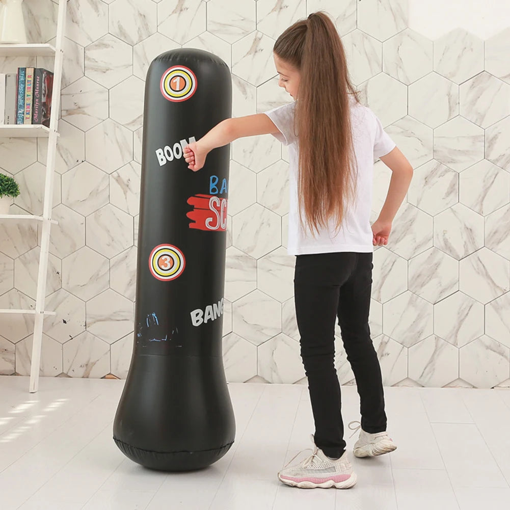 Inflatable Punching Boxing Bag Fitness Training Boxing Sack PVC Sports Fight Column  Kids Boxing Fight Pressure Sandbag