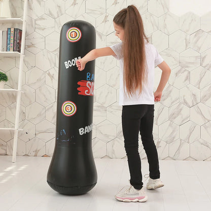 Inflatable Punching Boxing Bag Fitness Training Boxing Sack PVC Sports Fight Column  Kids Boxing Fight Pressure Sandbag
