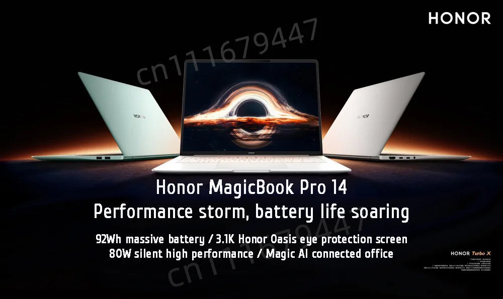 HONOR MagicBook Pro 14 Laptop Intel Core Ultra 5 225H 32GB 1TB 14.6" Inch 3.1K 120Hz Gamer Computer PC Notebook Ultrabook