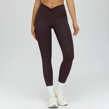 Sporty Leggings Women High Elastic Yoga Leggings Fitness Pants Butt Lifting Tights Tummy Control Squat Proof Workout Tights