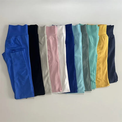 Yoga Leggings Women Scrunch Bum Workout Tights Seamless Pants Stretch Gym Sports Wear Booty Push Up Butt Lift Tights Slim