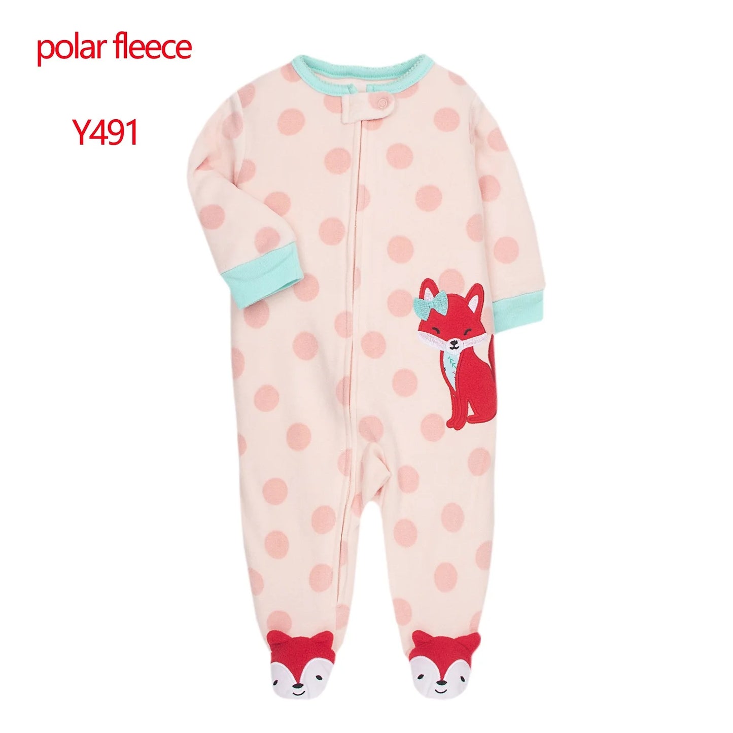 Newborn Infant Baby Boy Girl Romper Spring Autumn Polar Fleece Long-Sleeve Jumpsuit Warm Toddler Baby Clothes For a 0-12 Months