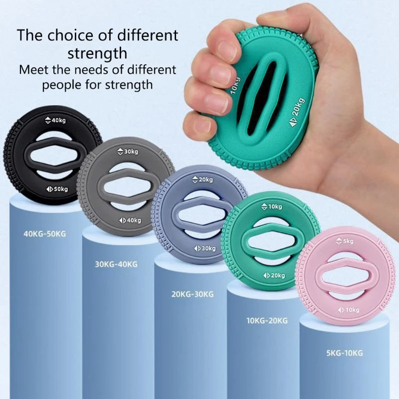 Silicone Hand Grip Strength Trainer Finger Stretcher Exerciser Forearm Muscle Trainer Stress Relief Training sports Fitness 24BD