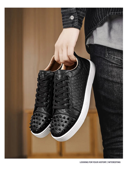 Comfortable Breathable Studded Sneakers for Men Women Casual Sports Shoes Fashion Lightweight Walking Shoes