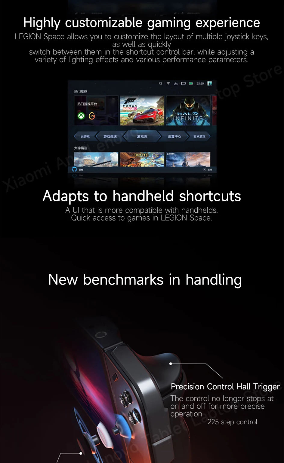 Lenovo LEGION Go Original Handheld game console PDA/PPC AMD Ryzen Z1 Extreme 8.8" 2.5K 144Hz Support FPS mode Portable laptop