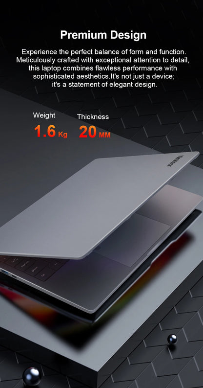 Ninkear A15 Plus 2026 Gaming Laptop Computers AMD Ryzen™ 7 5825U 4.5Ghz 15.6' FHD IPS 16GB DDR4 + 1TB SSD Backlit Keyboard FP Unlock