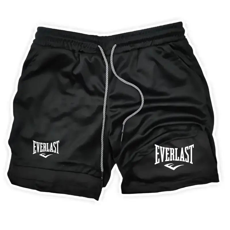 Men Running Shorts 2 In 1 Double-deck Sport Shorts Sportswear Gym Fitness Short Pants Training Jogging Bottom  ClothingMen's