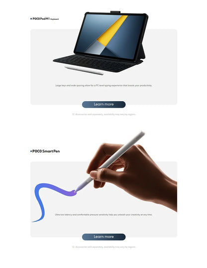 POCO PAD M1 Wifi 8GB 256GB Tablet PC 12.2" 2.5K Display 12000mAh Battery