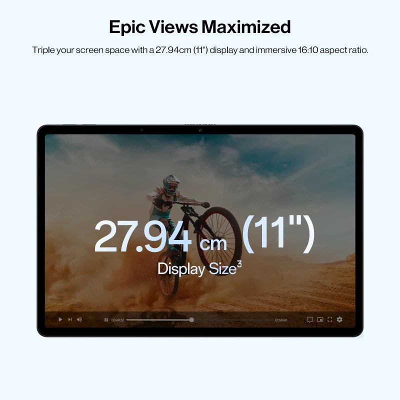 2025 OnePlus Pad Lite Global Version Tablet 11" Eye Care Display Quad Speakers 9340mAh Battery Bluetooth 5.4 OxygenOS 15