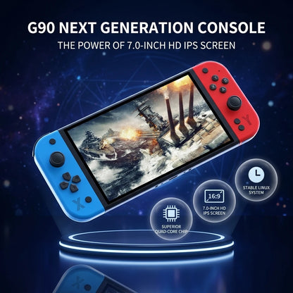 G90 retro arcade handheld console offers long battery life and a lightweight, portable design, and can be connected to a TV, mak
