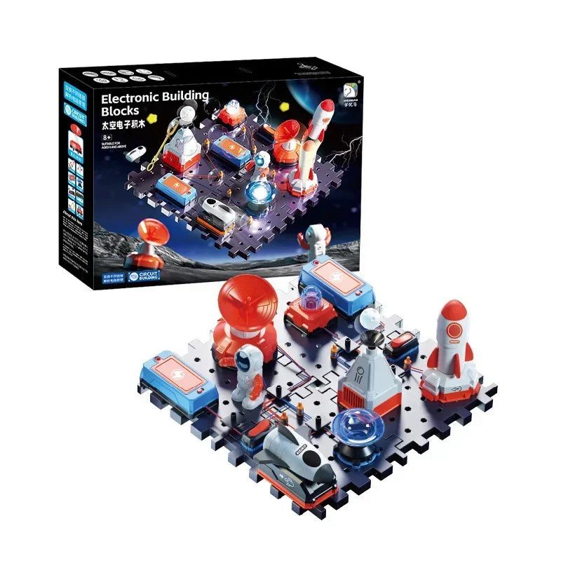 STEAM Electronic Building Blocks DIY Science Experiment Kit Simulated Circuit Assembly Toy Basic Electrical Knowledge Education