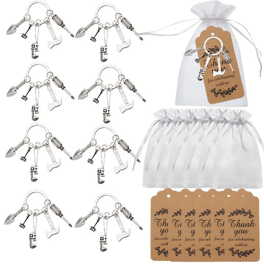 10 Sets Bulk Father's Day Keychains Gifts for Dad Grandpa Men’s Church Events Group Gifting
