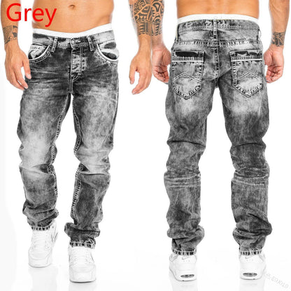 Stretch Slim Baggy Jeans
