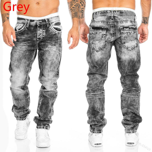 Stretch Slim Baggy Jeans