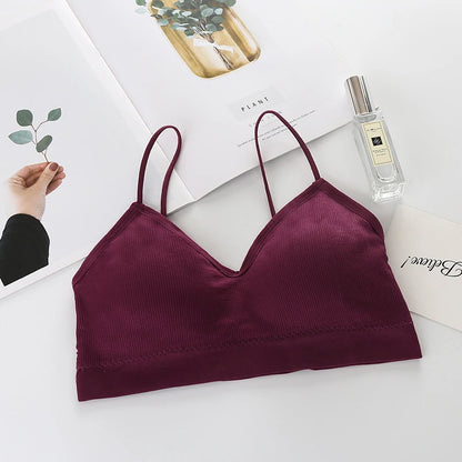 Solid Color Breathable Gym Sports Bra