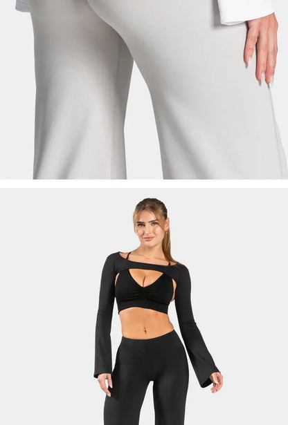 Charming Pro Scrunch Straight Leg Pants Butt Lifting Sculpting Wide Leg Leggings Gym Yoga Jogging Push Up Women Baggy Sweatpants