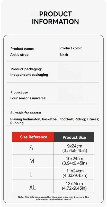 1Pcs Copper Ion Ankle Brace Adjustable Knitted Ankle Brace Compression Strap Fitness Cycling Running Copper Fiber Ankle Brace