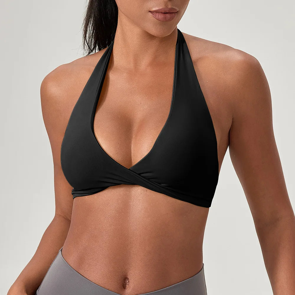 Criss Cross Padded Yoga Sports Bra