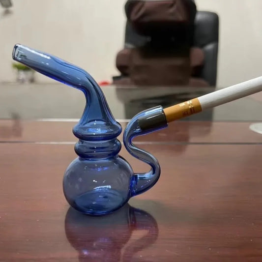 Mini Tobacco Pipe Filter Double Circulation Water Shisha Hookah Tobacco Pipe Types Cigarette Holder For Smoking