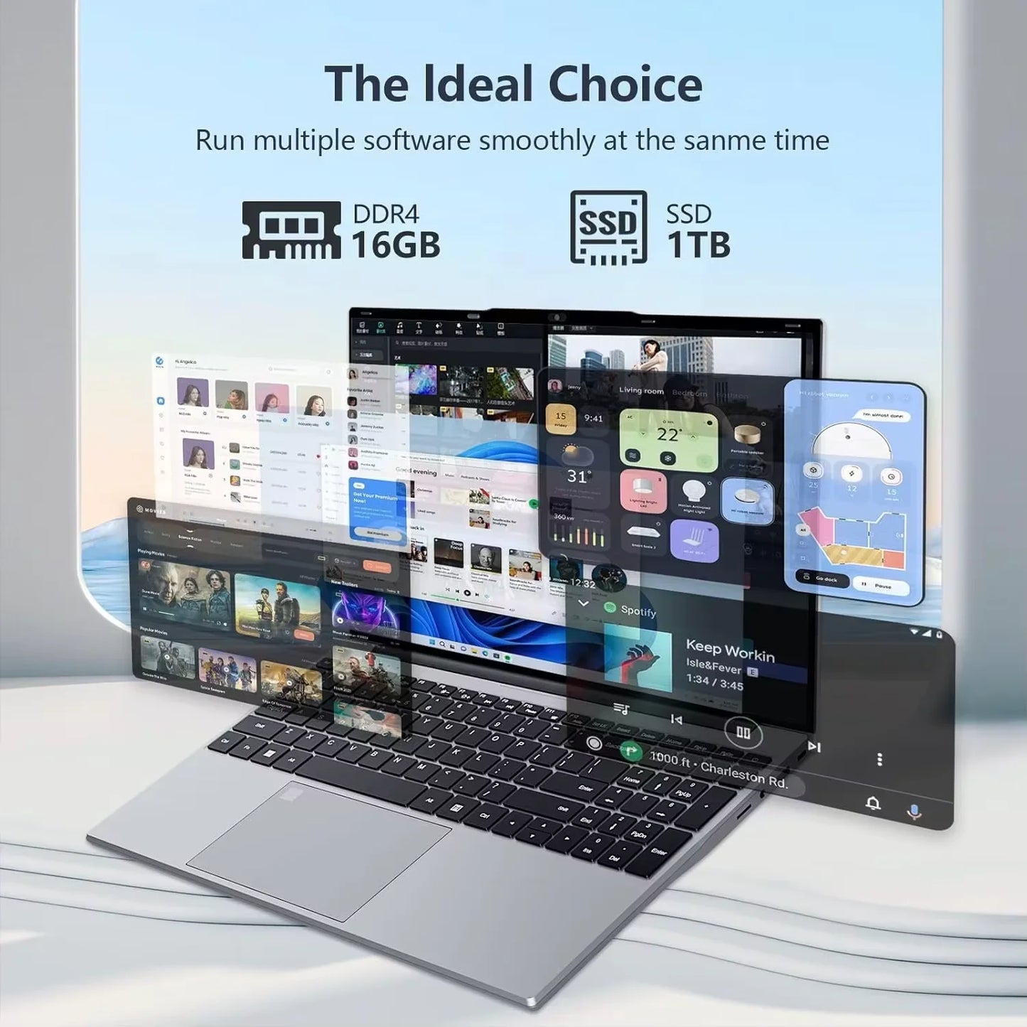 15.6 " Windows 11 Laptops Intel Core i9-10980HK/Intel Core i9-9900U 16GB RAM 1TB SSD Gaming Laptop Fingerprint UnIock Computer