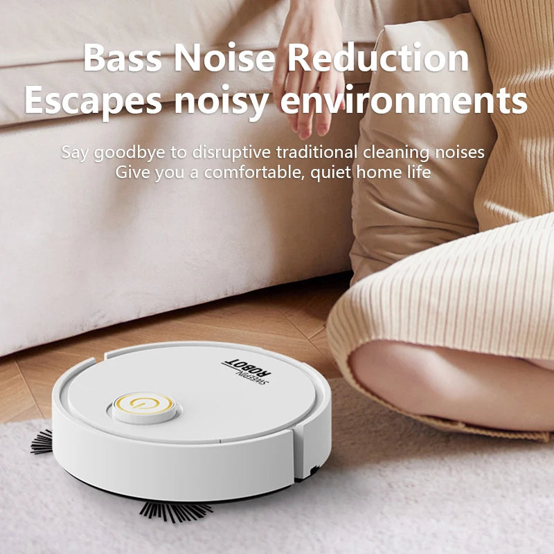 Smart Sweeping Robot Sweeping Suction Mopping 3-in-1 USB Rechargeable Vacuum Home Appliance For Floors Countertops Pet Hair