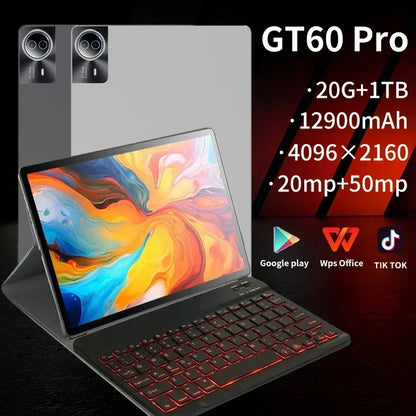 New Original Tablet GT60 Pad Pro 20GB+1TB Android 14.0 10 Core PC Tablet 14 inch 129000mAh Tablet Global 5G Dual SIM
