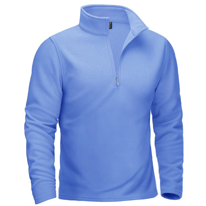 TACVASEN Quarter-Zip Pullover Tops Mens Turtleneck Fleece Sweatshirts Casual Warm Sweater Athletic Running Sports Hoodie Shirts