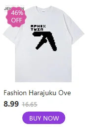 Hip Hop Streetwear Men Tshirt Oversized Short Sleeve Shadow Graphic Print Y2k Tops Tee Harajuku Gothic Aesthetic Clothing Cotton