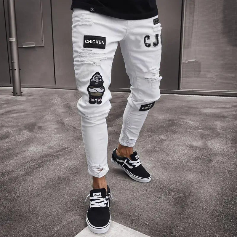 Stretch Slim Baggy Jeans