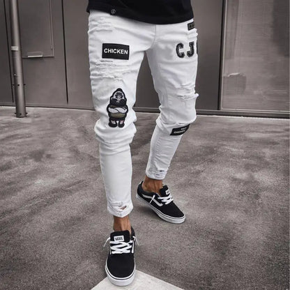 Stretch Slim Baggy Jeans