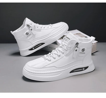 Male Sneakers High-top Loafers Skateboard Sports and Leisure Shoes for Men Men's Sneakers Non-Slip Soft and Comfortable New