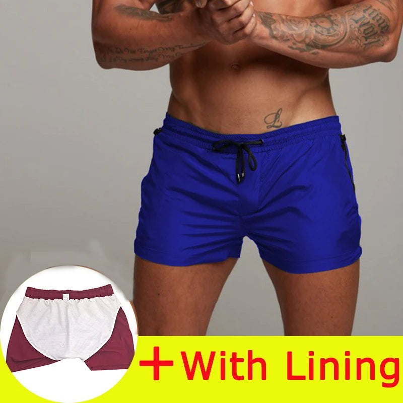 Summer Board shorts Swimwear Mens Swim Shorts Summer Beach Shorts Boxer Swimming Trunks Men Swimsuit High Quality Board Shorts
